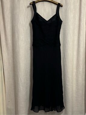 🔥2/$25 Jones New York Black Silk Dress